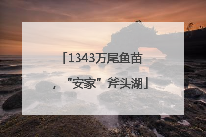 1343万尾鱼苗，“安家”斧头湖