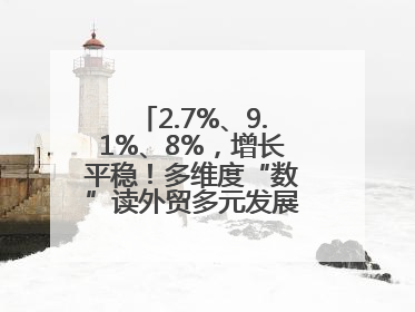 2.7%、9.1%、8%，增长平稳！多维度“数”读外贸多元发展、综合优势明显