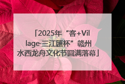 2025年“客+Village·三江匯杯”赣州水西龙舟文化节圆满落幕