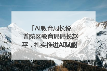 AI教育局长说 | 普陀区教育局局长赵平：扎实推进AI赋能教育，着力打造“适合教育”新体系
