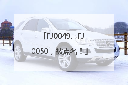 FJ0049、FJ0050，被点名！